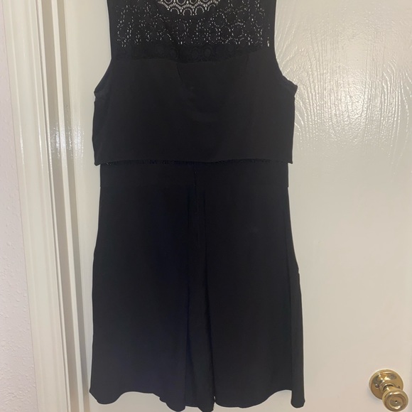 Black Mini Dress with Pockets - Picture 4 of 8